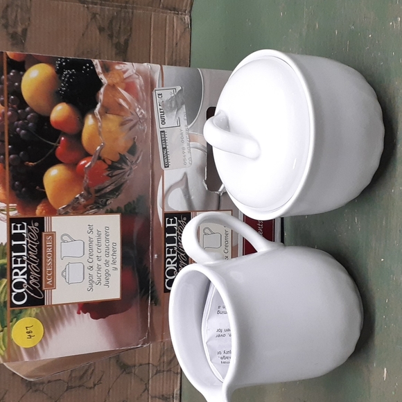 Corelle Dining Corelle Coordinates Enhancements Sugar And Creamer Set Poshmark